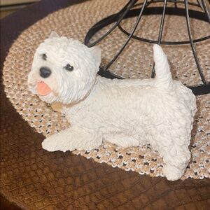 Castagna Italy Westie Dog Figurine  #633 Westie Resin Dog White